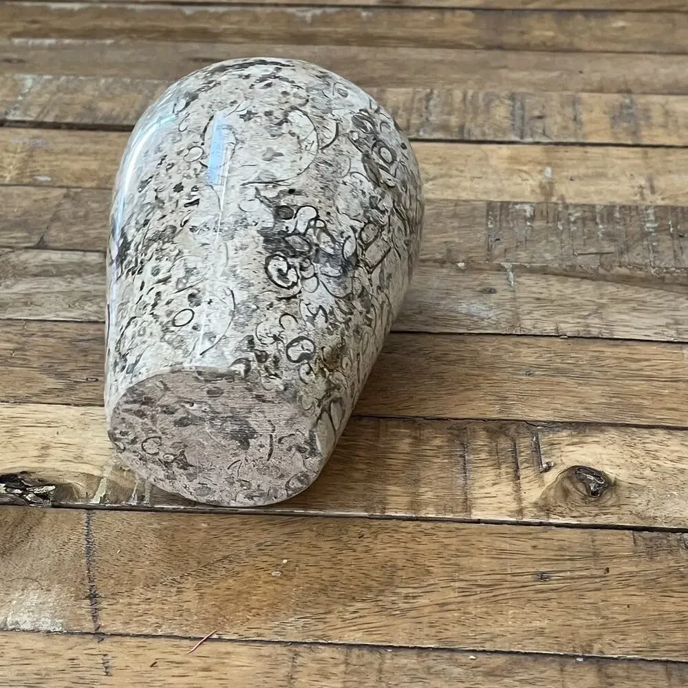 Small Decorative Fossil Stone Vessel 6